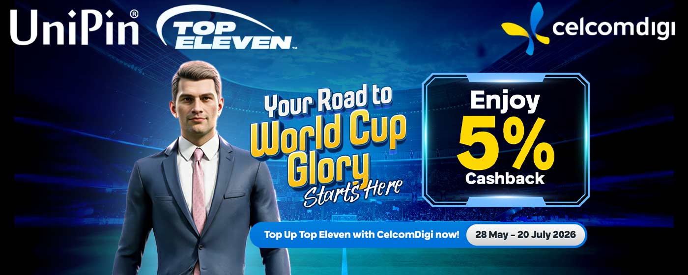 Enjoy 5% Cashback on Top Eleven Tokens with CelcomDigi via UniPin!